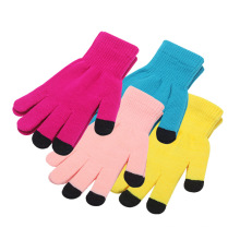 Günstigster preis 3 Finger Acryl Winter Warm SMS touchscreen handschuhe Touchscreen Handschuh für iphone Smartphone